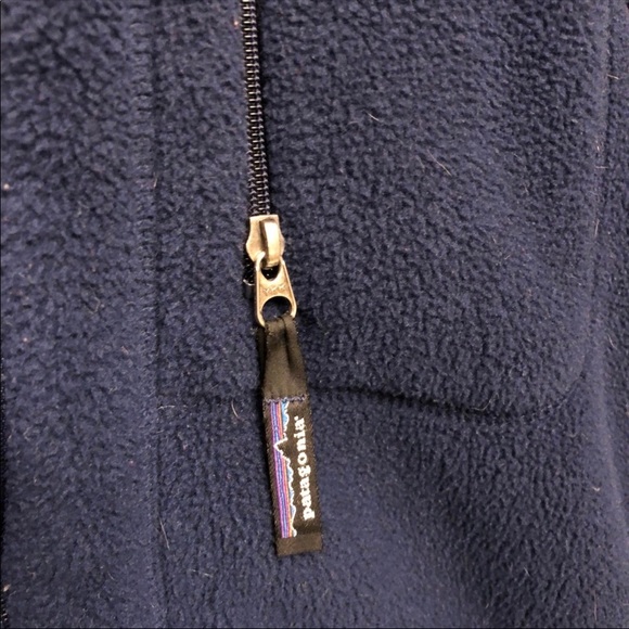 Size Large - Vintage 2000’s Patagonia Navy Synchilla Full Zip Fleece Pile Jacket - Picture 7 of 7